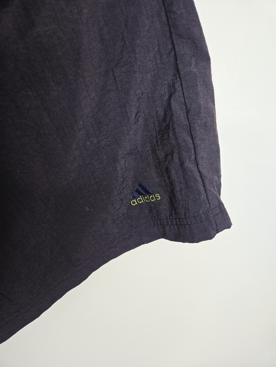 adidas Black Shorts with Blue Logo Accent Vintage 90s - Picture 6 of 8